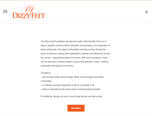 Tablet Screenshot of dizzyfeetfoundation.org